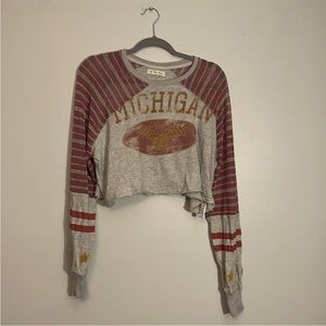 We the free long sleeve crop top